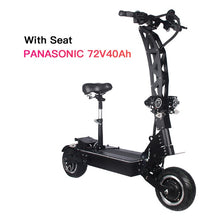 Load image into Gallery viewer, Fashion 72V 7000W Electric Scooter With Seat 11inch Off Road Dual Motor Foldable Electric Scooter for Adults